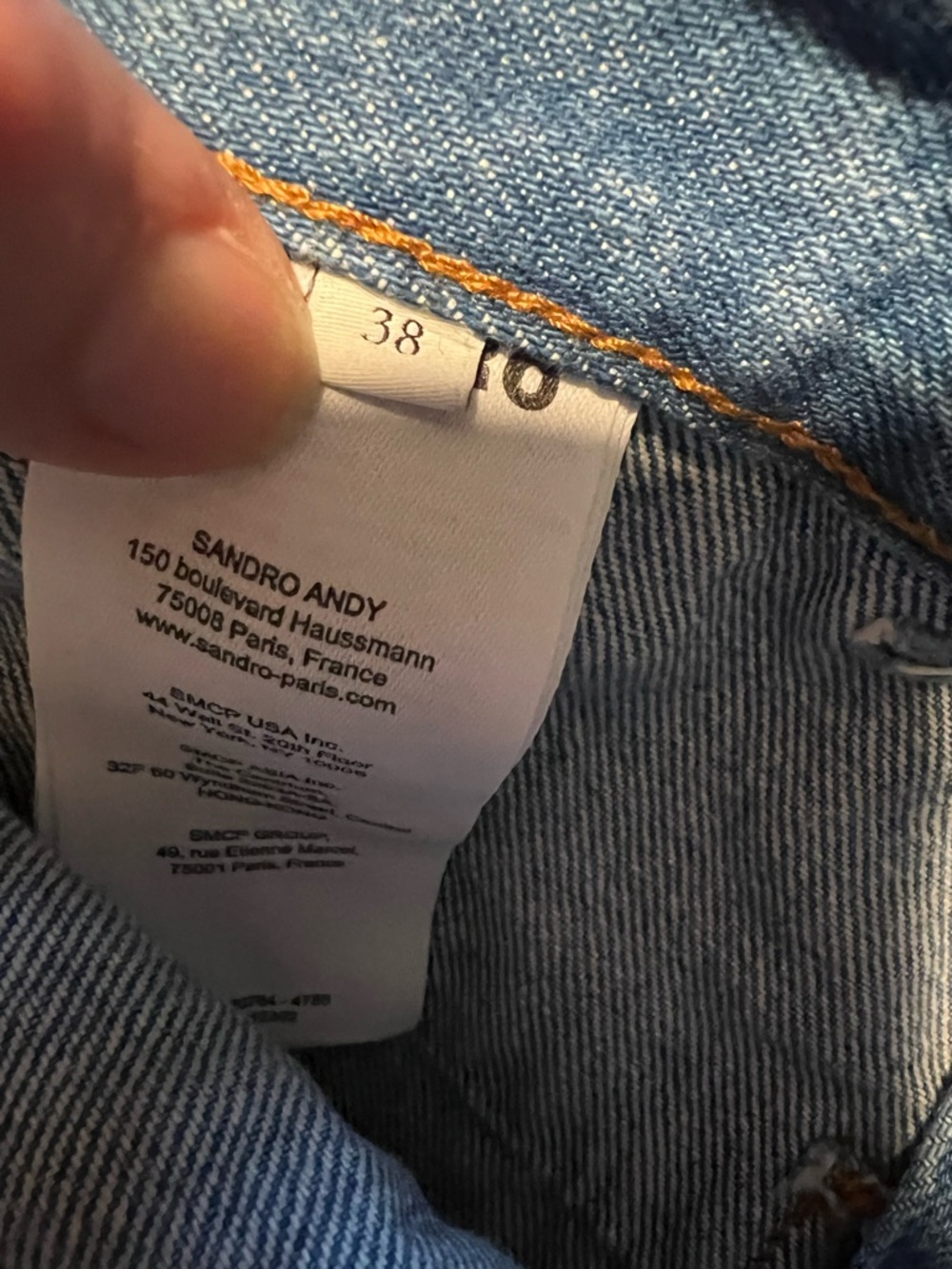 Sandro High-Rise Wide Leg Jeans - Picture 4 of 5